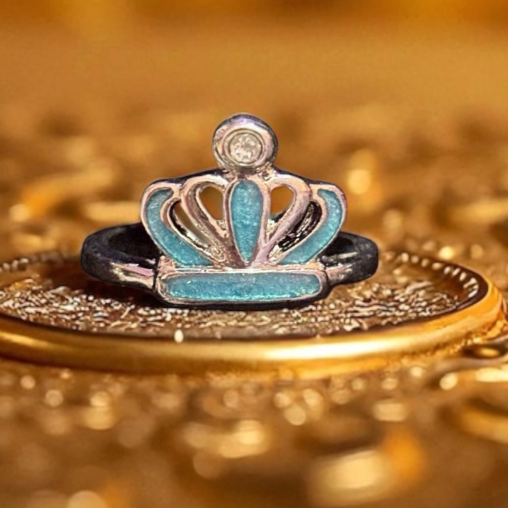 Fine jewelry stainless‎ steel enamel Zircon stone ring